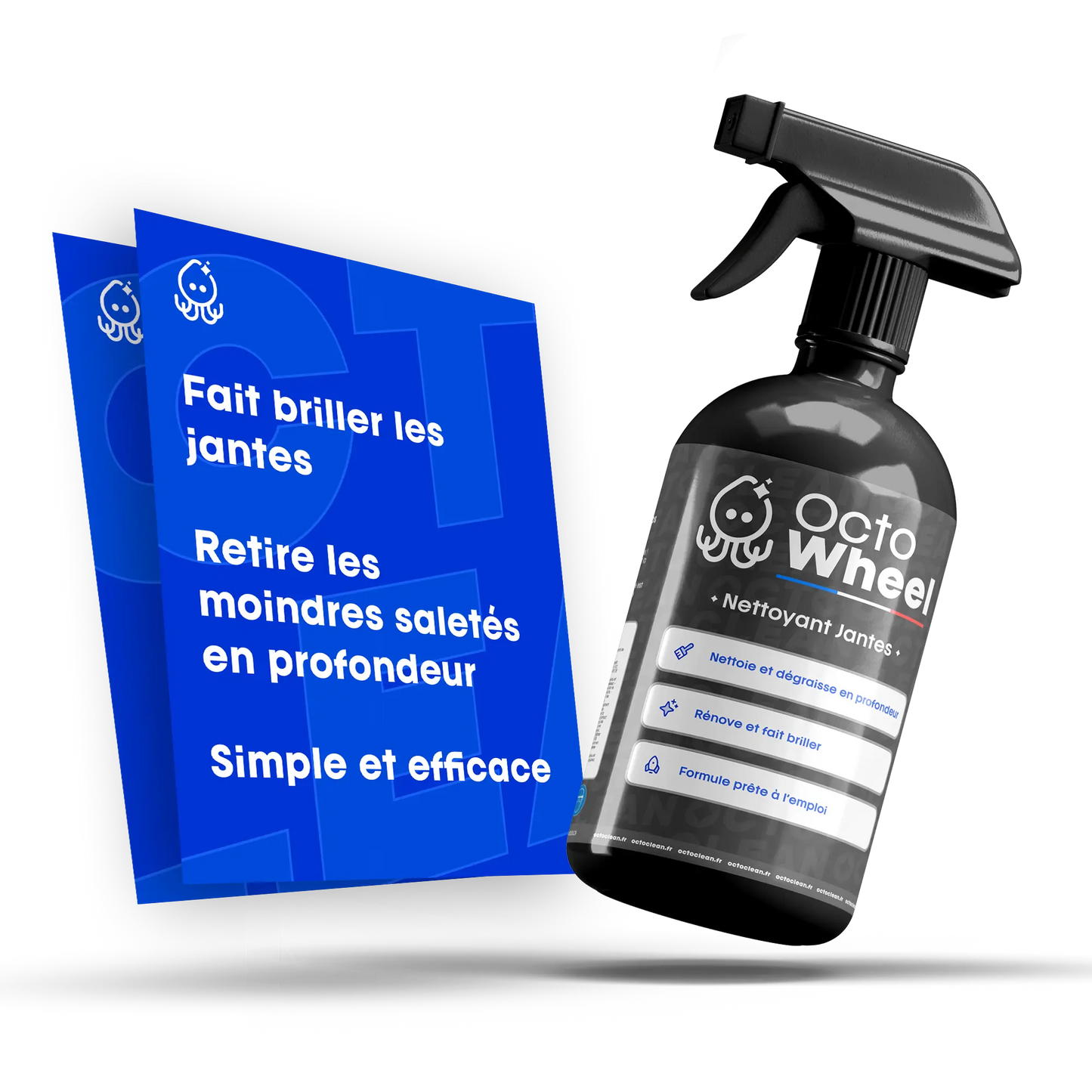OctoWheel - Nettoyant Jantes Haute Performance | Dégrasse, Rénove et Fait Briller