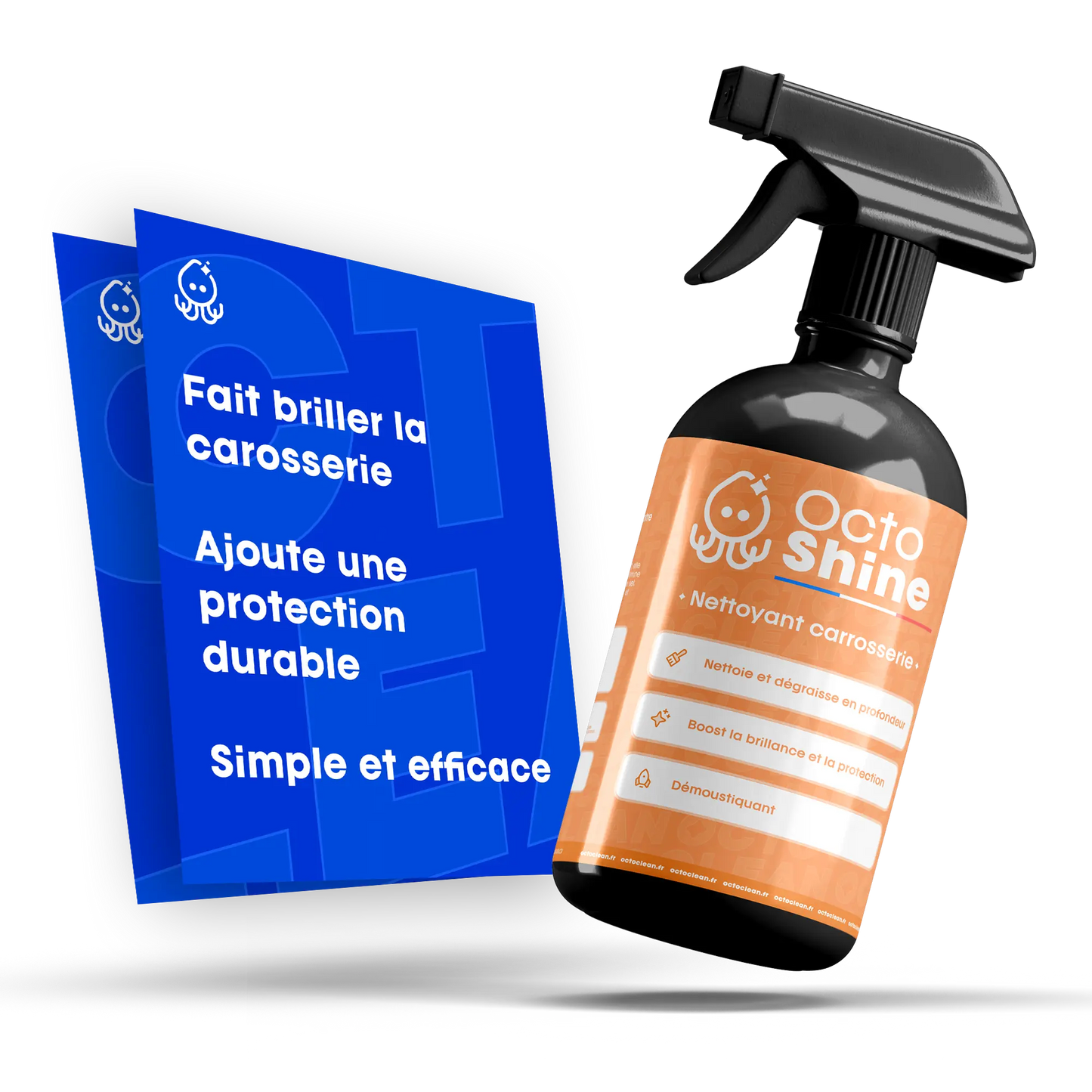 OctoShine - Nettoyant Carrosserie Brillance et Protection | Élimine Insectes, Bitume, Goudron