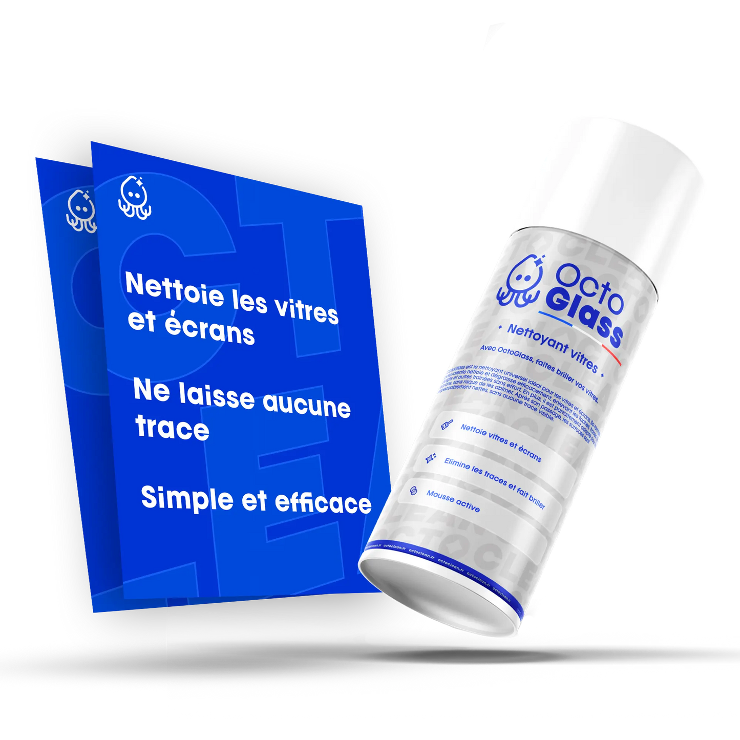 OctoGlass - Nettoyant Vitres et Écrans | Brillance Sans Traces, Mousse Active