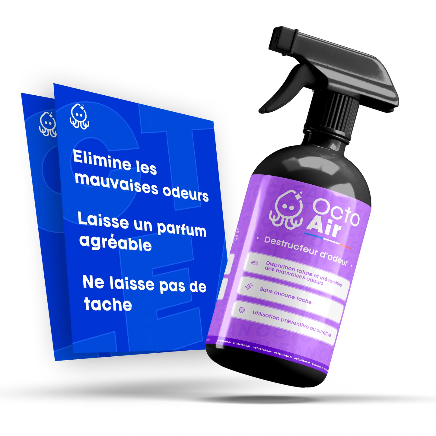 OctoAir - Destructeur d’Odeurs Efficace | Élimine Fumée, Animaux et Humidité