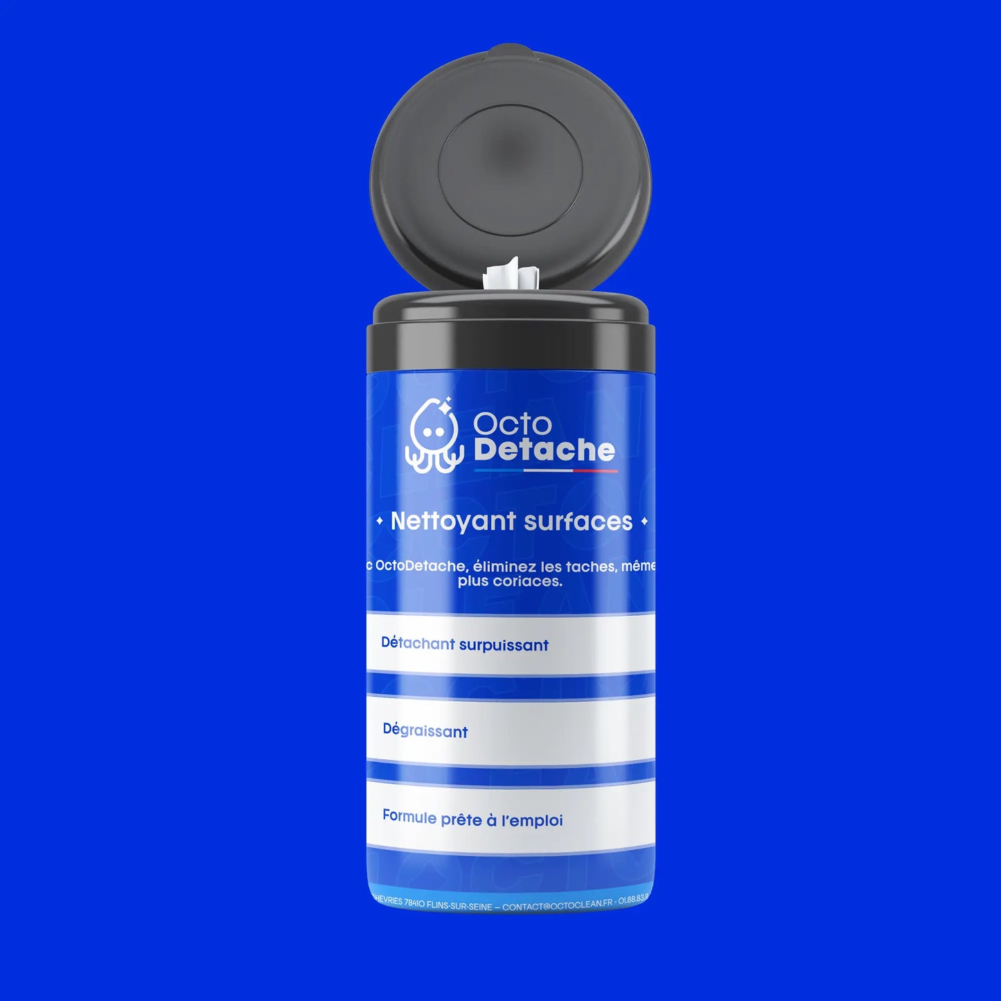 OctoDétache Lingettes - Élimine les Taches Instantly, Pratiques et Efficaces