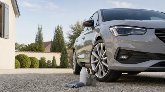 Voiture propre avec carrosserie brillante et jante en aluminium impeccable