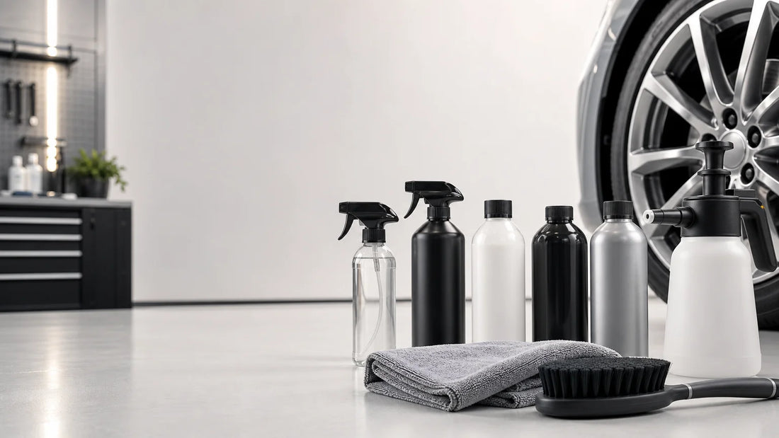 Sélection de produits d’entretien automobile pour carrosserie, jantes et intérieur