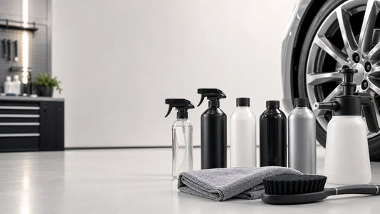 Sélection de produits d’entretien automobile pour carrosserie, jantes et intérieur