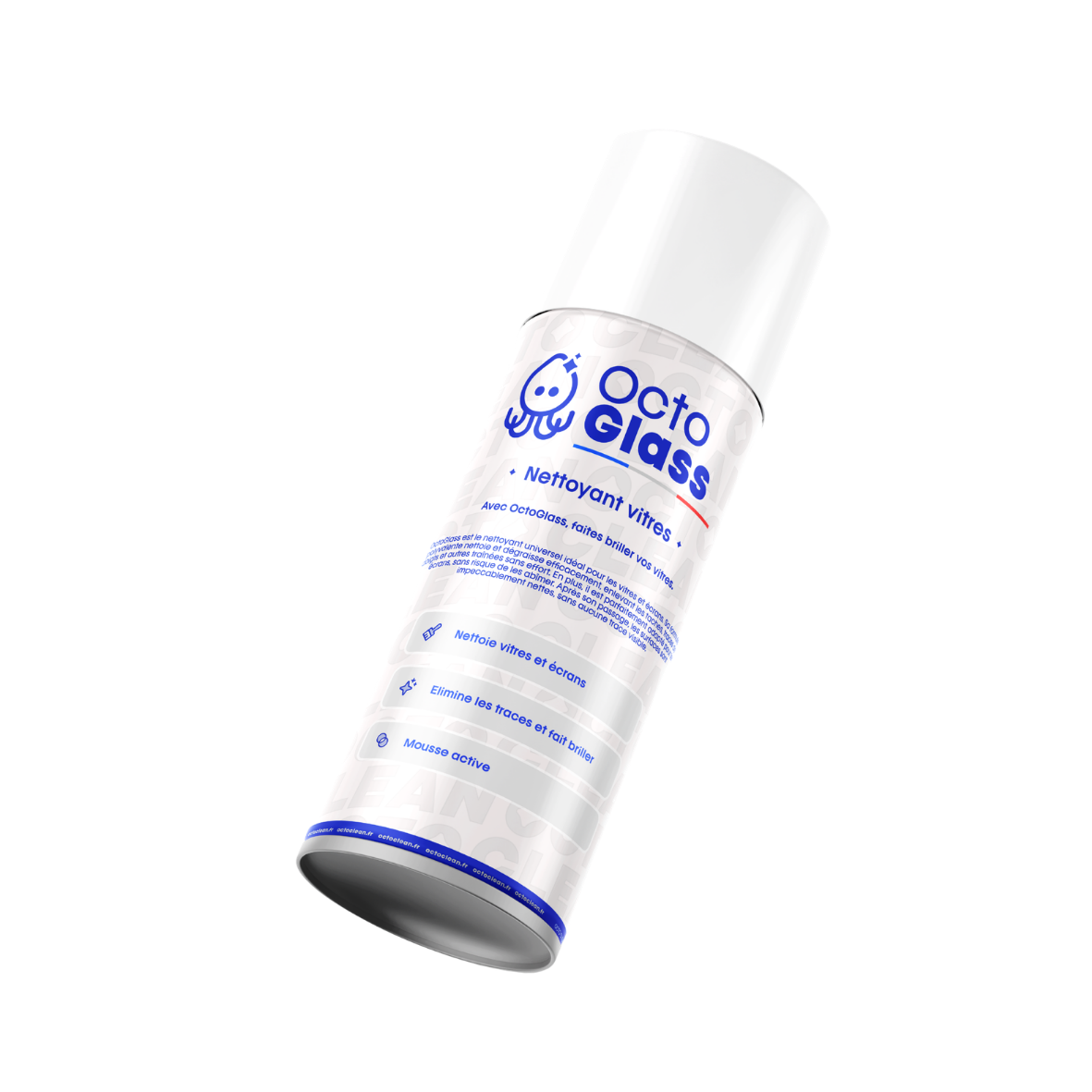 OctoGlass - Nettoyant Vitres et Ecrans | Brillance Sans Traces, Mousse Active