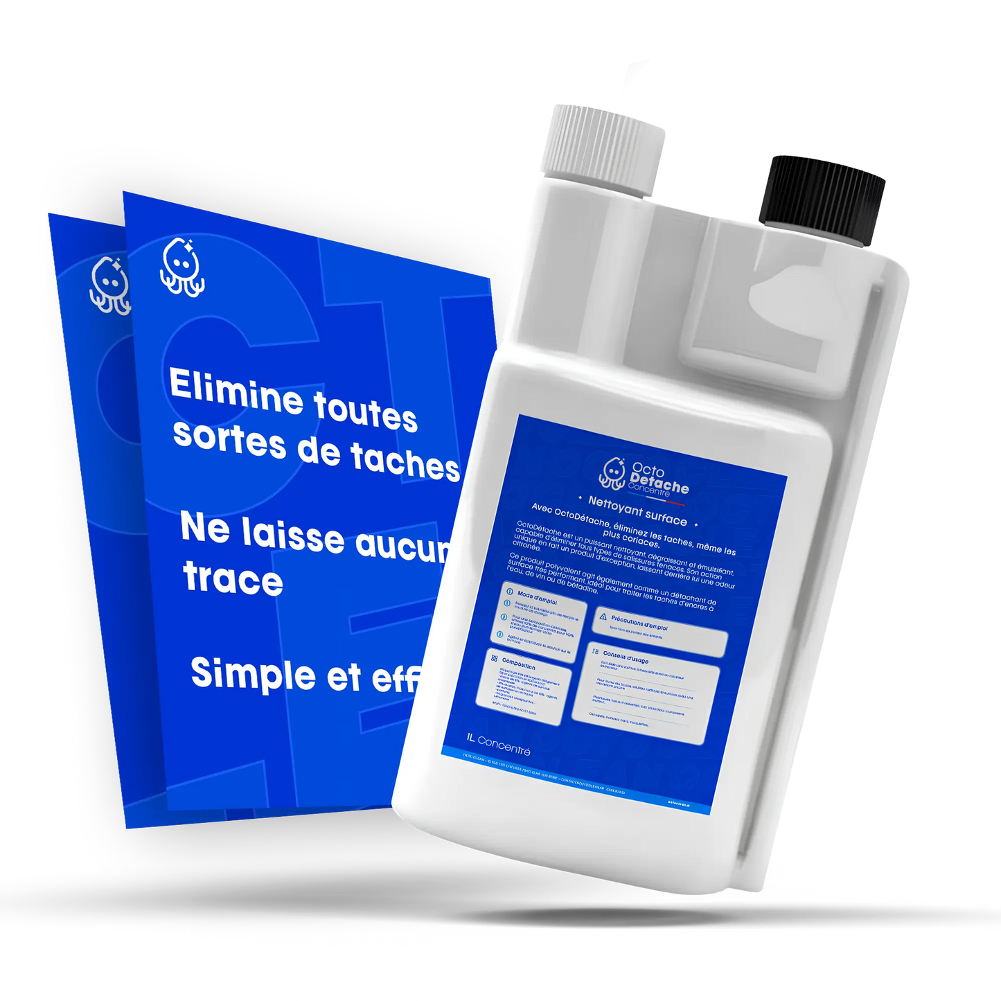 OctoDétache Concentré 1L - Détachant Ultra-Efficace et Écologique