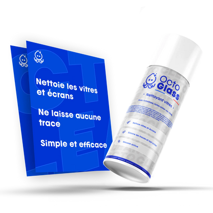 OctoGlass - Nettoyant Vitres et Écrans | Brillance Sans Traces, Mousse Active