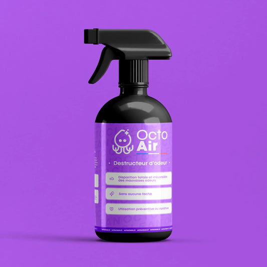 OctoAir - Destructeur d’Odeurs Efficace | Élimine Fumée, Animaux et Humidité
