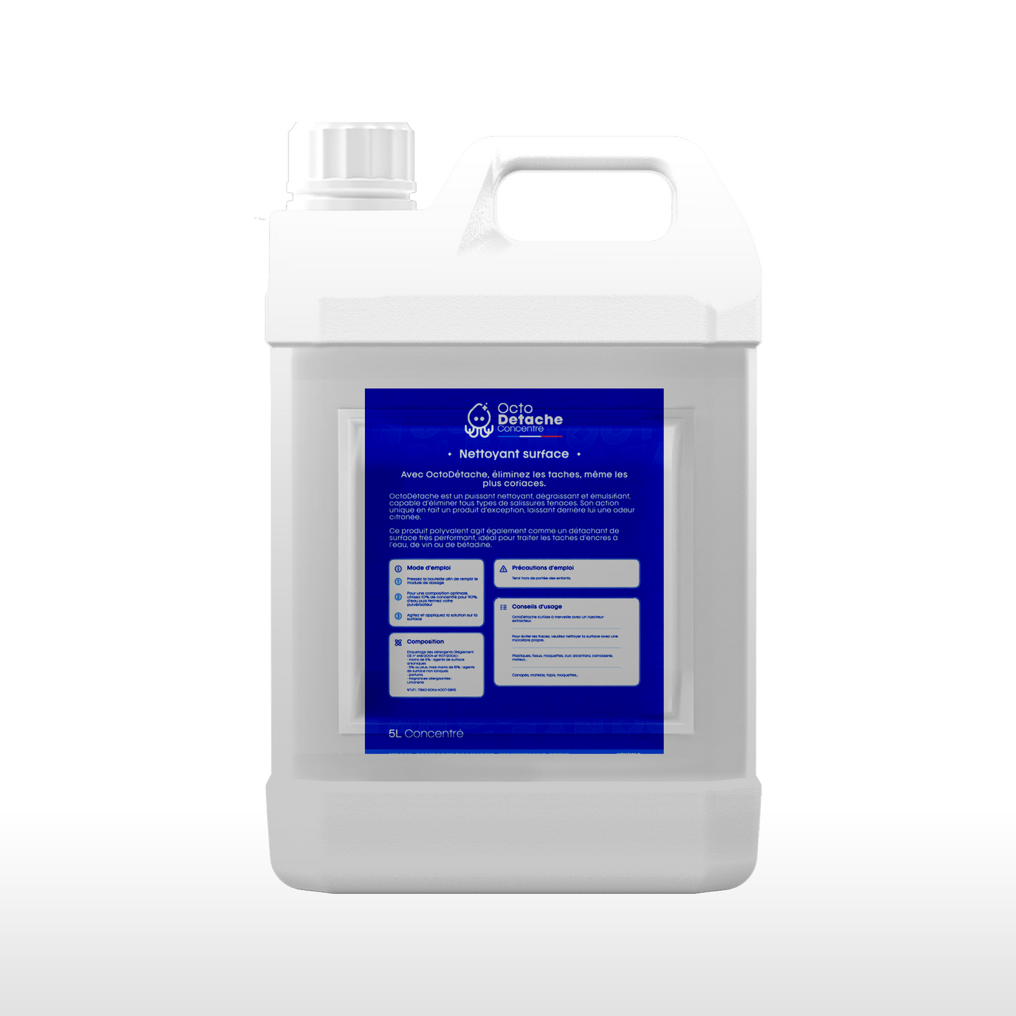 OctoDétache - Nettoyant Surfaces Puissant | Dégraissant et Détachant Multi-surfaces